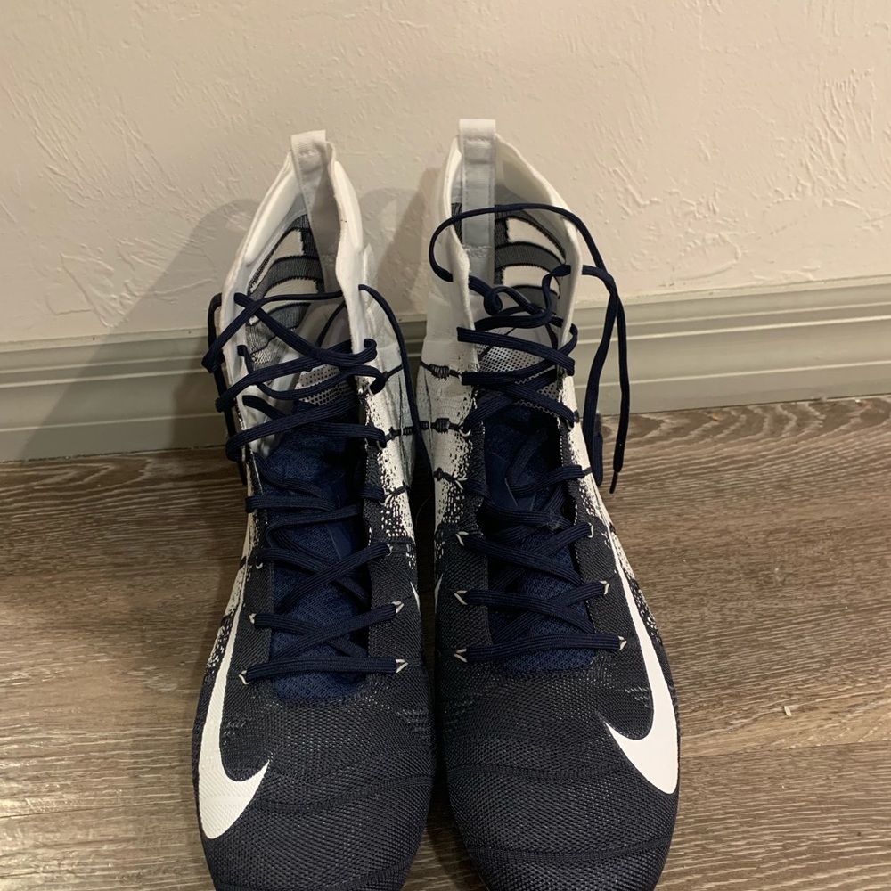 Nike Vapor Untouchable 3 Elite Navy White Football Cleats - Picture 6 of 6